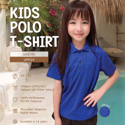 UDF25 Kids Anti-Odor Dri-Fit Polo T-Shirts 25-26 model 1