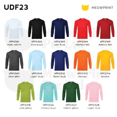 UDF23 Kids Anti-Odor Long-Sleeves Dri-Fit Eyelet T-Shirts 25-26 catalogue
